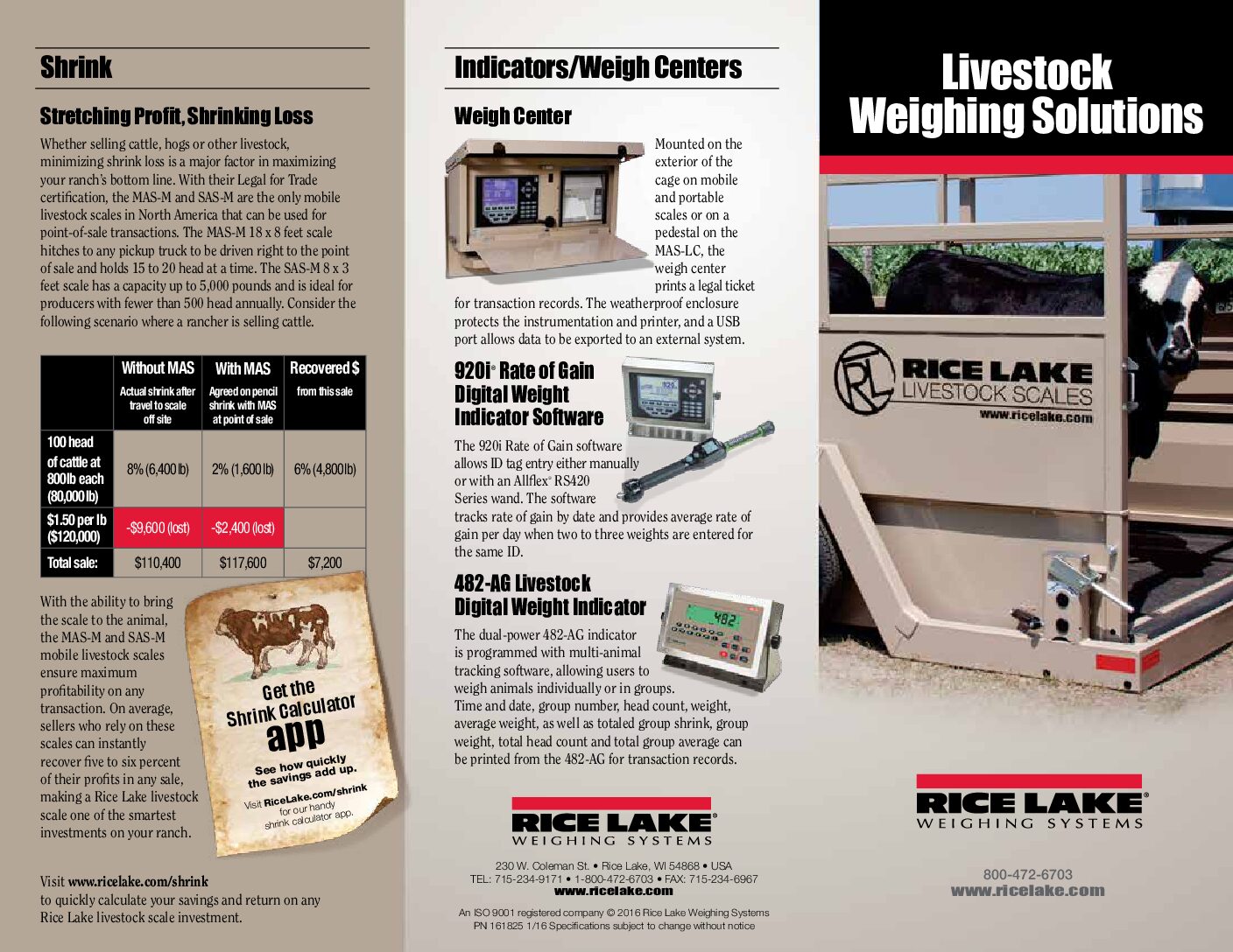 Mechanical Stationary Livestock Scale MAS LM - Imagen 2